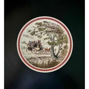 Rae Dunn Chips and"Bits of Old England" PLATE - Vernon Kilns No. 1. 8-1/2"